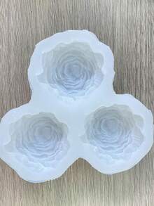 Peony Rose Flower 3D Silicone Mold, DIY Resin Epoxy Clay Craft Mold - White - View 6