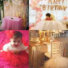 Crystal Organza Fabric Tulle - 16\ By 50 Yards Sheer Fabric For Wedding Party Decoration Bridal Shower Tutu Roll Netting Spool Ribbon Wrapping (Pink) - Pink - 查看 6