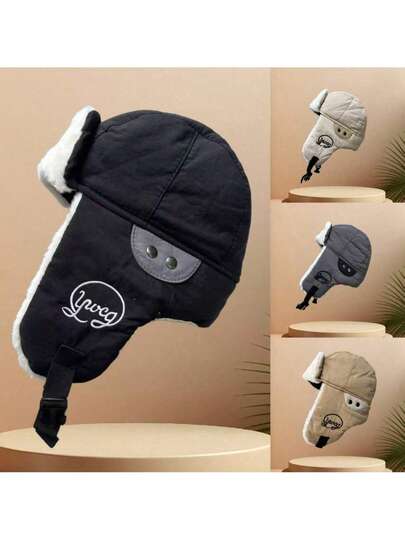 New Arrival Winter Earflap Hat With Thermal Lining, Windproof Ski Mask Beanie For Cycling, Outdoor Activities, Keeps Neck And Ears Warm