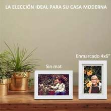 CYPNJuego de 5 marcos de fotos imágenes de exhibición marcos de fotos de galería de pared 12.7 x 17.78 cm (5x7 pulg -Blanco)Fashion - 225227639 - Ver 5