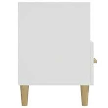 vidaXL Mueble TV blanco 102x36x50 cm madera de ingeniería - Blanco - Ver 8