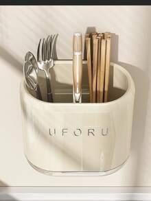 Plastic Cutlery Drainer Organizer Rack, Tabletop Utensil Holder For Kitchen, Silverware, Forks, Knives, Spoons - Multicolor - View 10