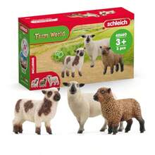 Schleich Farm World - Sheep Friends Playset - 3 Realistic Sheep Figurines - Cute Farm Animal Toys For Ages 3+Lifelike - 如圖所示 - 查看 2