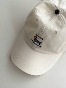 1pc Soft Top Dachshund & Gingham Bow Embroidered Baseball Cap, Cartoon Puppy Bow Plaid Strap, Fashionable, Suitable For Spring/Summer, Versatile, High Quality, Ins , Sun Protection, - Multicolor - View 10