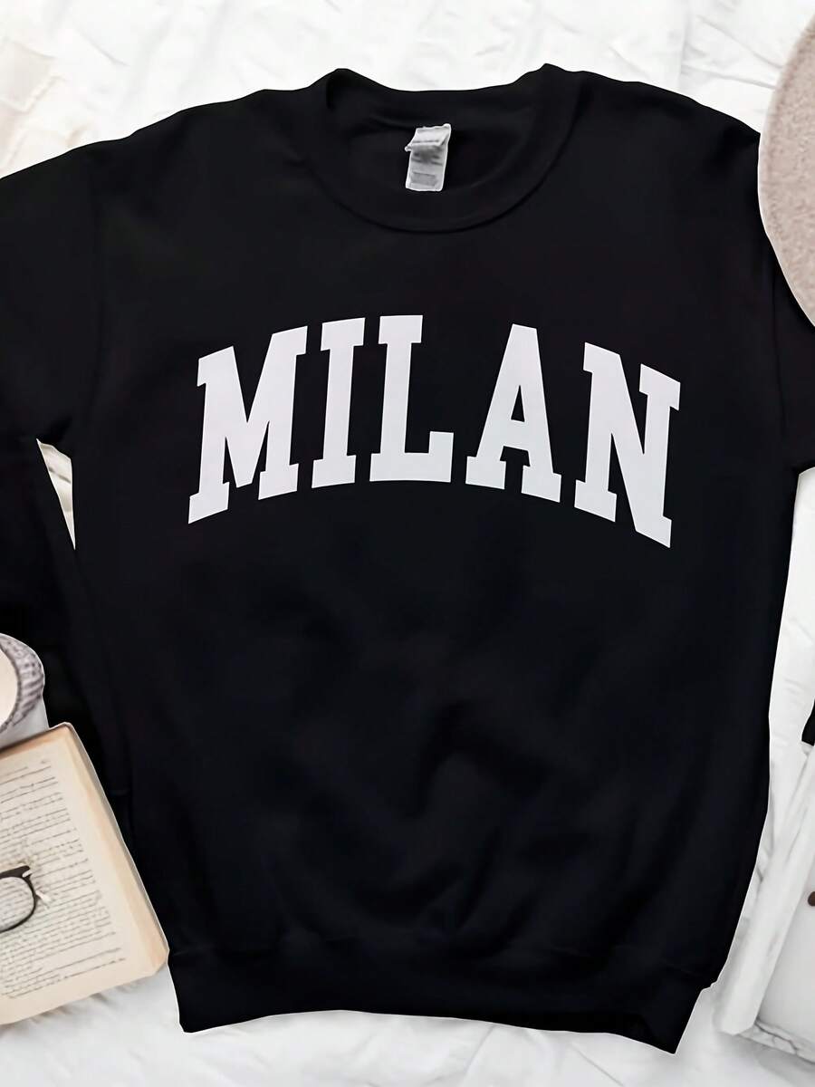 Milan Sweatshirt, Cozy Milan Italia Sweater, Milano Crewneck - Style 26 - View 1
