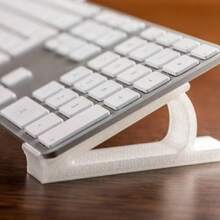 Slanted Desktop Computer Keyboard Riser Stand, Typing Friendly Elevated Keyboard Tray - Multicolor - View 1