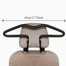Stainless Steel Car Headrest Hanger | Space-Saving Design, Interior Expansion, Universal Fit Car Clothes Hanger, Seat Back Organizer, Multi-Function Drying Rack, Car Garment Hanger - A - View 8