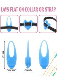 LED Glow Pet Anti-Lost Pendant, Multi-Functional Night Light Safety Warning Lamp, Suitable For Small/Large Cats & Dogs, Can Be Hung On Collar/Clothes/Bicycle/Backpack, Fashionable & Practical Pet Accessory, Outdoor Walking Essential Glowing Gear, Detachable & Portable Pet Supplies, Holiday Pet Gift, Home & Outdoor Universal Glowing Pendant, Enhances Night Visibility & Safety