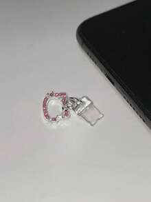 SANRIO Diamond Kitty Phone Charm With Charging Port Dust Plug, Universal For Apple & Type-C Phones - Multicolor - View 9