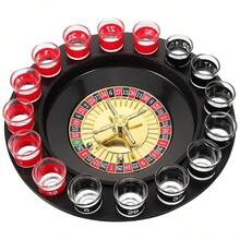 这套游戏包含2个球、16个杯子和1个俄罗斯轮盘，是一款名为“旋转赢大奖”的饮酒游戏，适合在KTV、酒吧和夜总会等场所进行。这是一款非常有趣的饮酒游戏，一款幸运的俄罗斯轮盘棋盘游戏。 - 彩色 - 查看 12