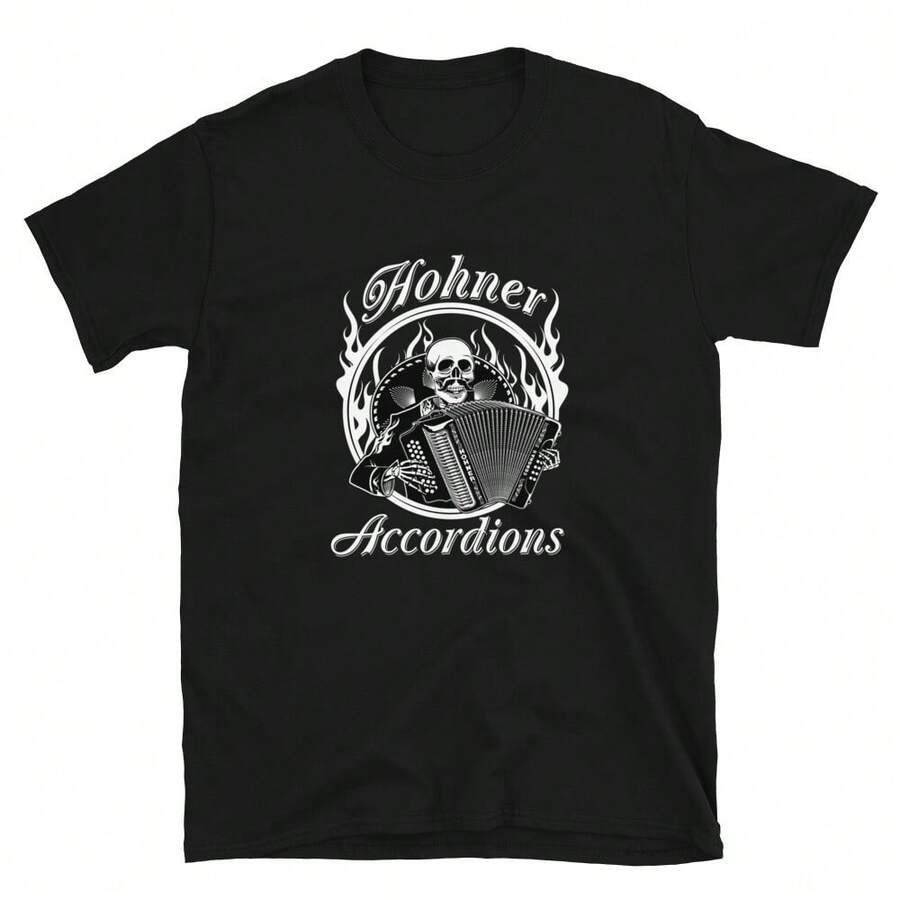 Hohner Accordion Skeleton T-Shirt - 黑色 - 查看 1