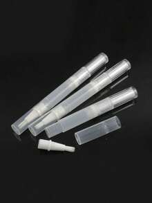 3/5毫升透明旋转笔 | 可填充空指甲油笔（带刷头） | 唇彩涂抹器 | 睫毛增长精华液管 | 角质层护理油笔 | 精油分配器 | 便携式化妆工具，适用于DIY美容、沙龙、家庭和个人护理 - 彩色 - 查看 6