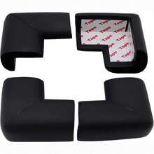 4pcs Soft Foam Baby Corner Guards, Pre-Taped Furniture Edge Protectors, L-Shaped Safety Cushion Pads, Angle Protectors