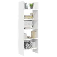 vidaXL Biblioteca branca 60x35x180 cm Bois d'ingénierie - Branco - Ver 4