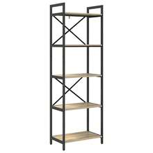 vidaXL Étagère Chêne Sonoma 56 x 34 x 171 cm Bois d'ingénierie - Tabac - Voir 2