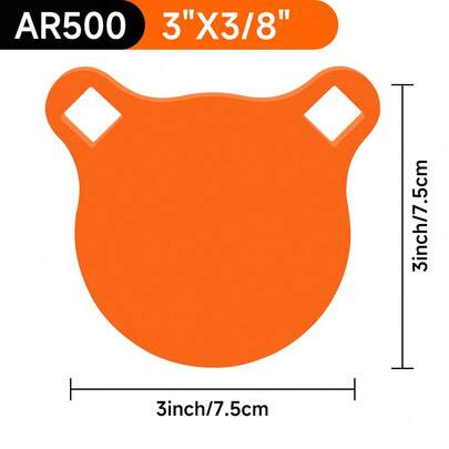 AR500 Steel Shooting Target 3" - 3/8" Thick Heavy Duty Practice Goal For Precision Archery & Slingshot Training
