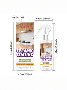 Stainless Steel Ceramic Coated Spray, Gentle Cleaning For Daily Rust Removal And Decontamination, Household Cleaning Spray