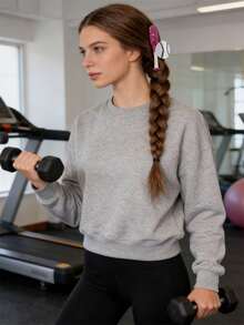 1pc Women's Sports Style Faux Baseball Claw Clip, Ponytail Holder Hair Accessory Hair Claw, Suitable For Sports Events, Daily Outings, Elegant Bohemian Hair Styling Accessory - Multicolor - View 4