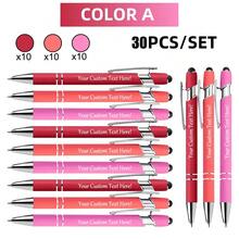 12/30pcs Personalized Engraved Metal Ballpoint Pen Set With Stylus Tip, Medium Nib, Custom Business Office Writing Pens, Personalized Graduation Keepsake - Sets - View 26