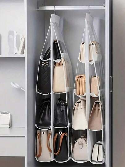 3/1pc Multi-Layer Oxford Cloth Wardrobe Organizer Hanging Storage Rack - Foldable, Space-Saving, Universal, Multi-Functional And Easy To Use - Ideal For Closet, Wardrobe Or Travel, Hanging Shoe Organizer