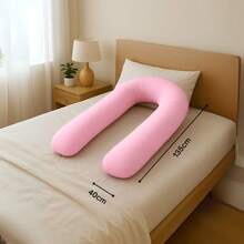 Pregnancy Pillows For Sleeping, U Shaped Maternity Pillow, With Removable Machine Washable Cover - Pink - View 11