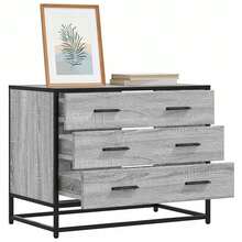 Cassettiera vidaXL sonoma gris 70x41x56 cm in legno ingegnerizzato - Grigio - Visualizzare 1