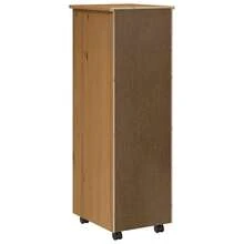 vidaXL Armoire roulante avec tiroirs MOSS bois de pin marron miel - Tabac - Voir 7