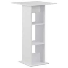 Tavolo da bar vidaXL bianco 60x60x110 cm - Bianco - Visualizzare 1