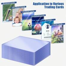 25 chiếc bao đựng thẻ nhựa cứng 3"x4" dùng cho thẻ bài, thẻ bóng chày, thẻ trò chơi, thẻ giao dịch, v.v. Quà tặng Halloween Giáng sinh - 25 mảnh màu xanh - Xem 9