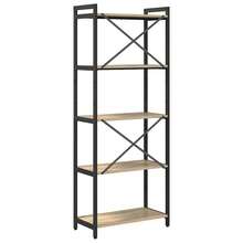 vidaXL Étagère Chêne Sonoma 60 x 30 x 155 cm Bois d'ingénierie - Tabac - Voir 8