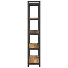 vidaXL Étagère Bois ancien 80 x 30 x 155 cm Bois d'ingénierie - Tabac - Voir 6
