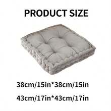 1 chiếc đệm ngồi hiện đại, màu trơn, mềm mại và thoáng khí, đệm ghế vuông đa năng, phù hợp cho văn phòng, nhà và phòng ăn. Đệm ghế thoải mái cho ghế chơi game, ghế văn phòng, đệm ghế ô tô, gối ghế, đệm sàn. - Nhiều màu - Xem 3