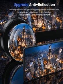 1 Set Of Galaxy S25 Ultra Camera Lens Protection Kit, Includes AR+AF Tempered Glass And 9H Anti-Scratch Metal Single Lens Cover, High-Definition Transparent, Titanium Black - Black - View 6