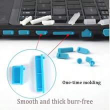 16 pezzi Tappi antipolvere universali, adatti per laptop, notebook, protezione porta USB del computer - nero - Visualizzare 5