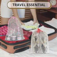 8pcs Shoe Storage Bags With Drawstring, Portable Travel Shoe Bags, Waterproof Shoe Bags, Drawstring Shoe Organizers, Unisex Travel Storage Drawstring Shoe Covers, Dust-Proof Packing Bags For Women, Essential For Travel, Cruise, Vacation,Shoe,Spring Summer Picks,Brides Maid Gifts,Room,Bedroom Decor,Beach,Travel,For Men,For Women,Vacation,Women's Day,Travel Essentials,Wedding Favours,Y2k,Bedroom,Car Accessories Women,Kitchen Decor,Beach,Summer,Vacation,Holiday,Travel Essential,Going Out Tops,Household Items - Multicolor - View 8