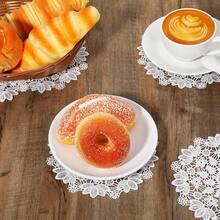 8 Pack White Crochet Doilies, 6.1in Handmade Round Lace Doilies, Vintage Cotton Placemats Rustic Table Mats For Tables Kitchen Dining Room Party Wedding Birthday Dressers Decoration - White - View 5