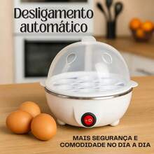 Cozedor de Ovos Elétrico a Vapor Portátil 110V ou 220V Automático - Aleatória - Visão 2