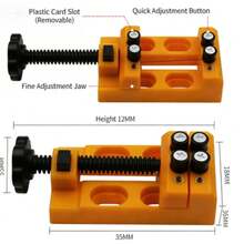 8-Hole Quick Vise, Mini Clamp Fixture, Toy Vise For Bodhi Nut & Walnut Carving - Multicolor - View 3