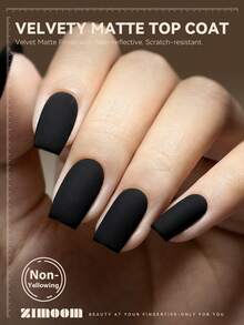 ZIMOOM 不含TPO和HEMA的12毫升亮油/底油，持久亮泽/丝绒哑光，透明凝胶指甲油，可卸除，UV/LED灯可擦，耐刮擦、耐磨损，适用于美甲沙龙和居家DIY美甲。 - 無色 - 查看 5
