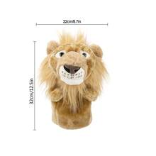 1pc Men's Plush Lion Shaped Golf Club Cover, Decorative Animal Design Golf Shaft Sleeve - Multicolor - View 7