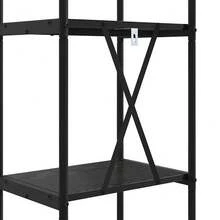 vidaXL Étagère Chêne preto 40 x 30 x 109 cm Bois d'ingénierie - Preto - Ver 9