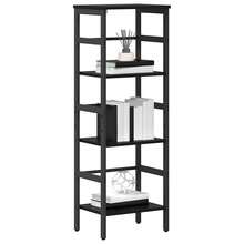 vidaXL Étagère Chêne noir 40 x 29,5 x 115 cm Bois d'ingénierie - Noir - Voir 3