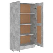 vidaXL Biblioteca cinza beton 82,5x30,5x150 cm Bois d'ingénierie - Cinza - Ver 6