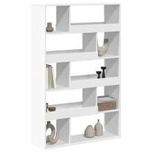 vidaXL Bibliothèque blanc 100x33x156,5 cm ingénierie du bois - Blanc - Voir 3