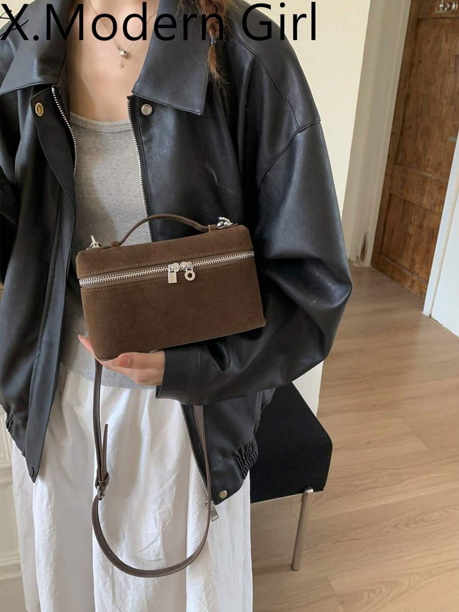 时光旅行者午餐盒包，女士2026新款哑光斜挎小包，手提包，单肩包