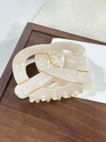 1pc Cute & Fun Acetate Bread, Coffee, Croissant, Pretzel Hair Claw Clip, Suitable For Long And Thick Hair - Multicolor - View 8