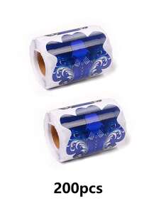 1 Roll (100pcs) / 2 Rolls (200pcs) Nail Extension Paper Support Template, UV Gel Nail Extension Sticker, Nail Art Tool Guide Template - Multicolor - View 3