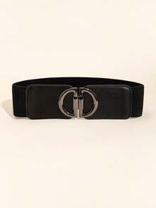 1 pieza Vestido elegante de moda con letra D y cintura elástica para mujer, para verano, escuela, otoño, Halloween - Negro 3 - Ver 7