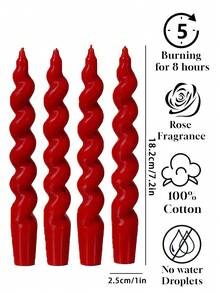 圣诞礼物香氛蜡烛套装，勃艮第圣诞细长蜡烛，圣诞家居装饰蜡烛，圣诞礼物装饰品（含香氛蜡烛），圣诞家居装饰蜡烛，万圣节家居装饰，烛台礼品，适合女性，冬季礼物，圣诞装饰品，圣诞礼物 - 酒紅色 - 查看 5