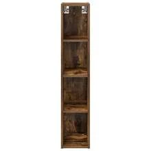 vidaXL Armoire suspendue avec rangement Chêne fumé 20 x 29,5 x 100 cm - Tabac - Voir 5